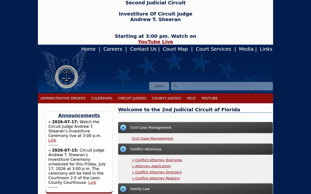 Second Judicial Circuit information for Franklin County criminal cases