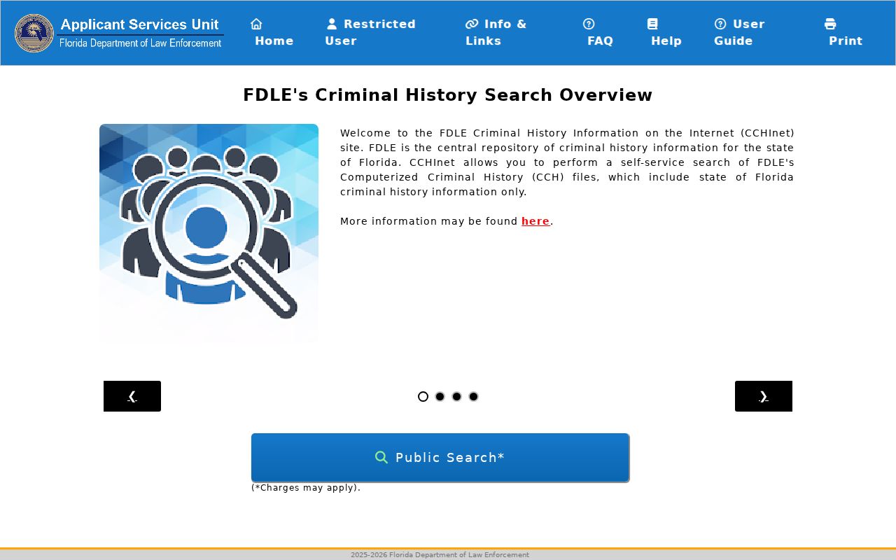Franklin County criminal history FDLE state search